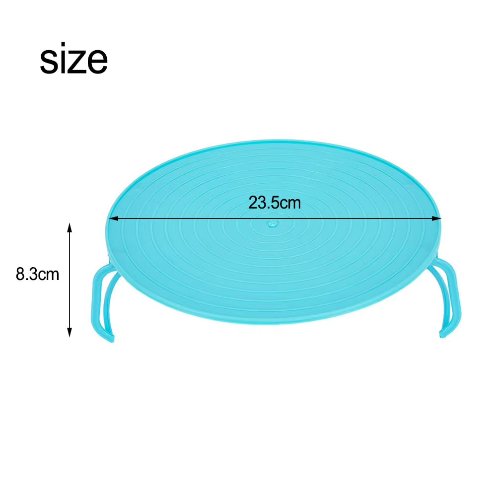 23.5*23.5*8.3Cm Microwave Oven Heating Shelf Double-Insulated Heating Kitchen Tray Rack PP Material Microwave Oven Racks