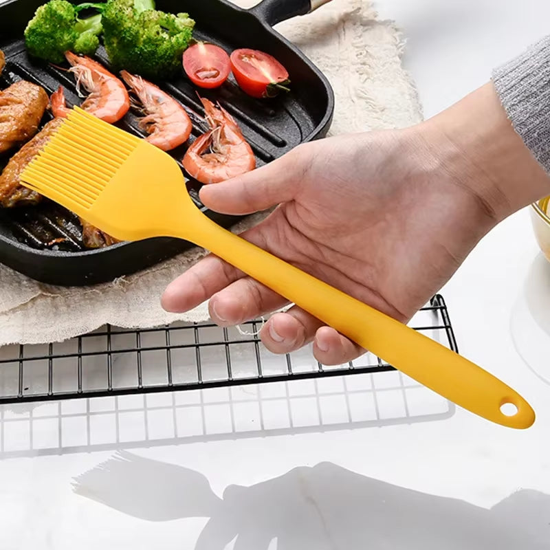 Heat Resistant Silicone Cooking Tools Non-Stick Spatula Turner Tongs Soup Spoon Shovel Oil Brush Storage Box Kitchen Utensils