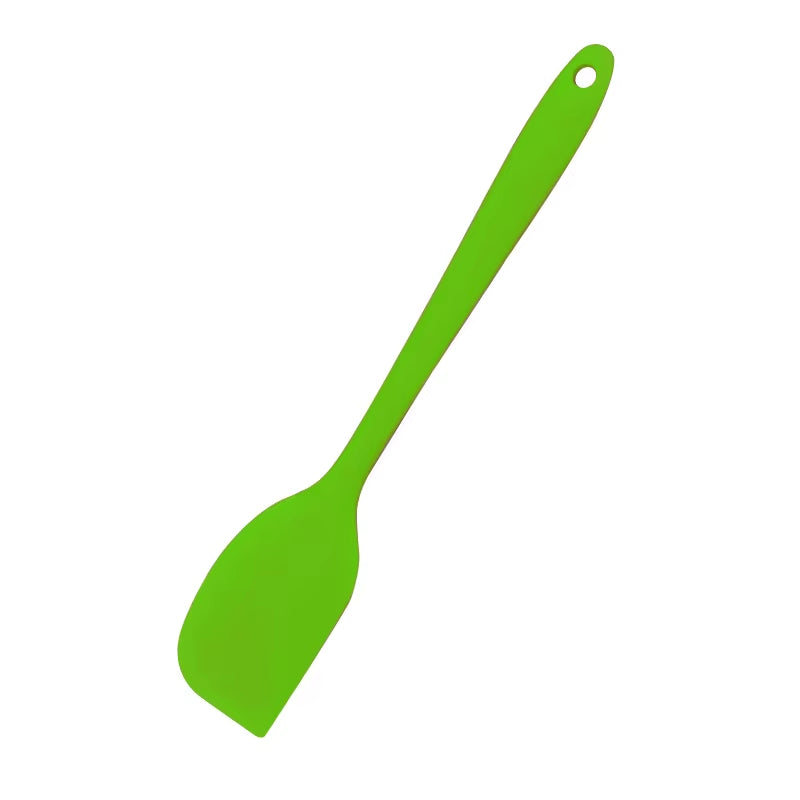 1PC Small Heat Resistant Integrate Handle Silicone Spooncolor Silicone Scraper Cake Cream Spatula Knife Kitchen Baking Tool