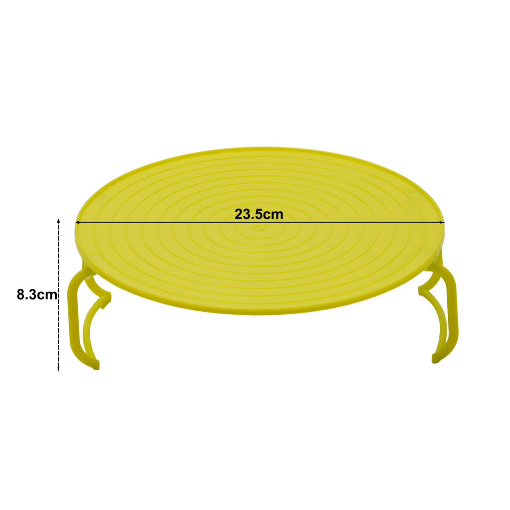23.5*23.5*8.3Cm Microwave Oven Heating Shelf Double-Insulated Heating Kitchen Tray Rack PP Material Microwave Oven Racks