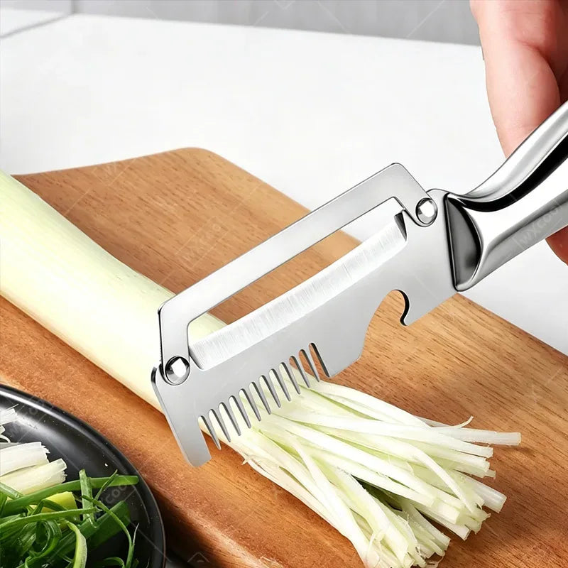 Ergonomic Wood-Handle Kitchen Peeler