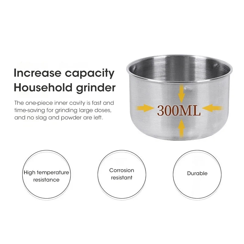Compact Electric Spice and Coffee Grinder
