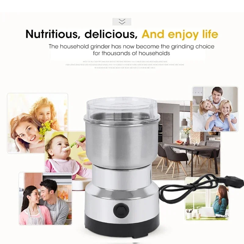 Compact Electric Spice and Coffee Grinder