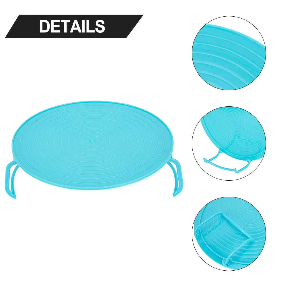 23.5*23.5*8.3Cm Microwave Oven Heating Shelf Double-Insulated Heating Kitchen Tray Rack PP Material Microwave Oven Racks