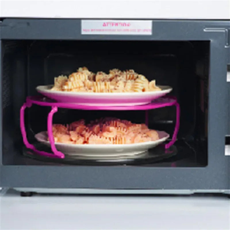 Collapsible Microwave Multi-Layer Food Warming Rack