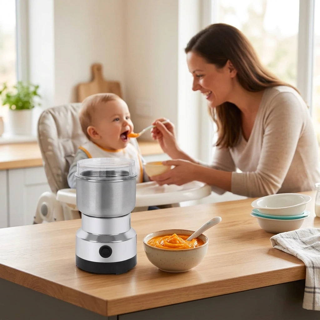 Compact Electric Spice and Coffee Grinder